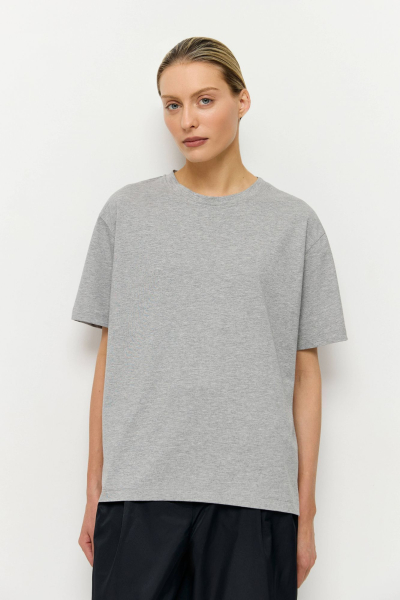 Футболка для него и для нее AROUND, цвет: серый меланж, 219_134MCL01 купить онлайн