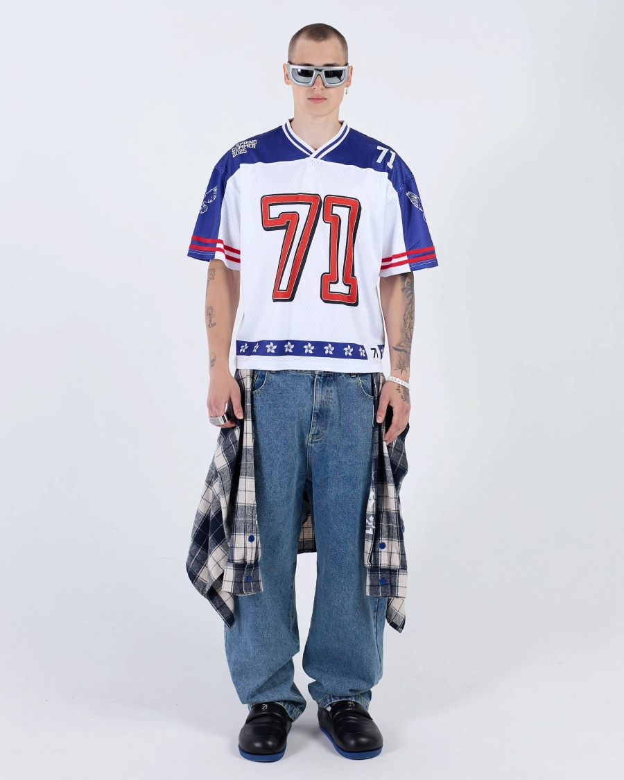 Футболка Джерси 71 ASIA ST 71, цвет: синий, Ast71.tt-jersey71-blue купить онлайн
