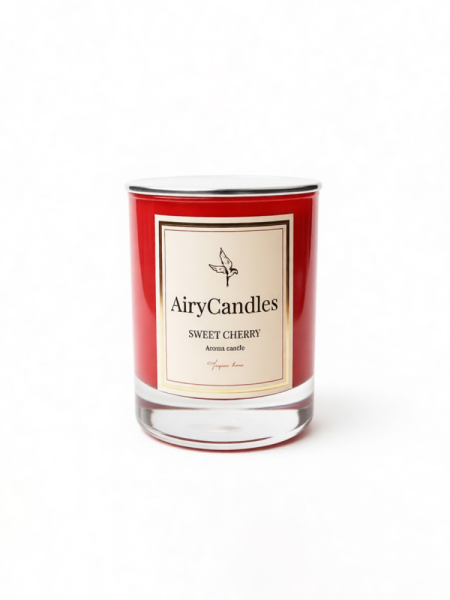 Аромасвеча Sweet cherry с деревянным фитилем, 300 мл