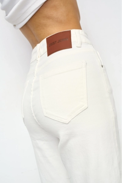 Джинсы-трубы White Erist store, цвет: белый, НФ-00001095 купить онлайн