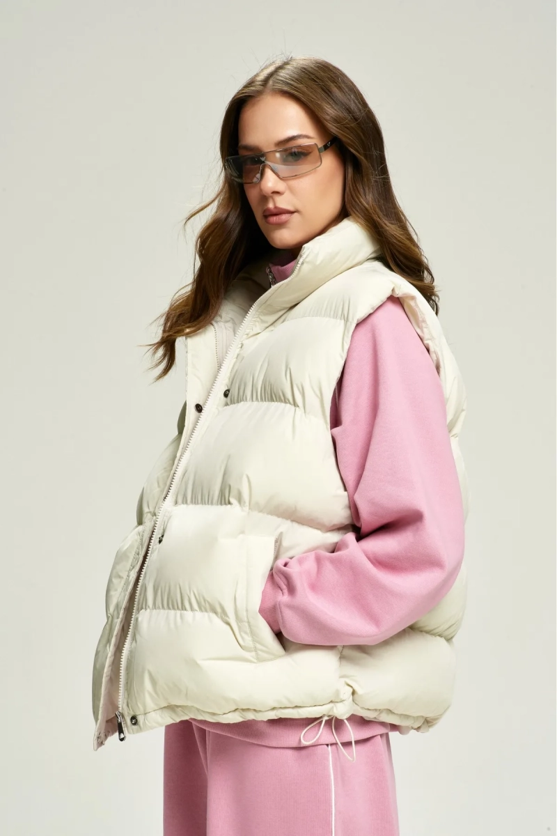 Жилет матовый Cream Erist store, цвет: кремовый, НФ-00002834 купить онлайн
