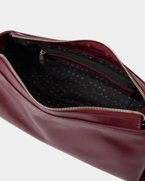 Миниатюрная мягкая сумка Arny Praht, цвет: бордо кракле  купить онлайн