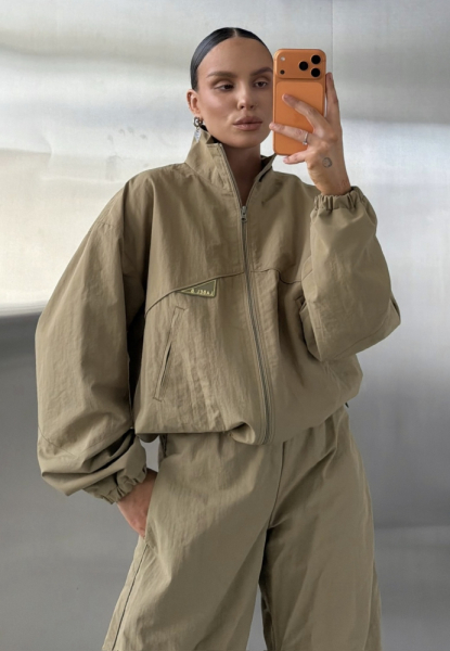 Куртка плащевая (хаки)