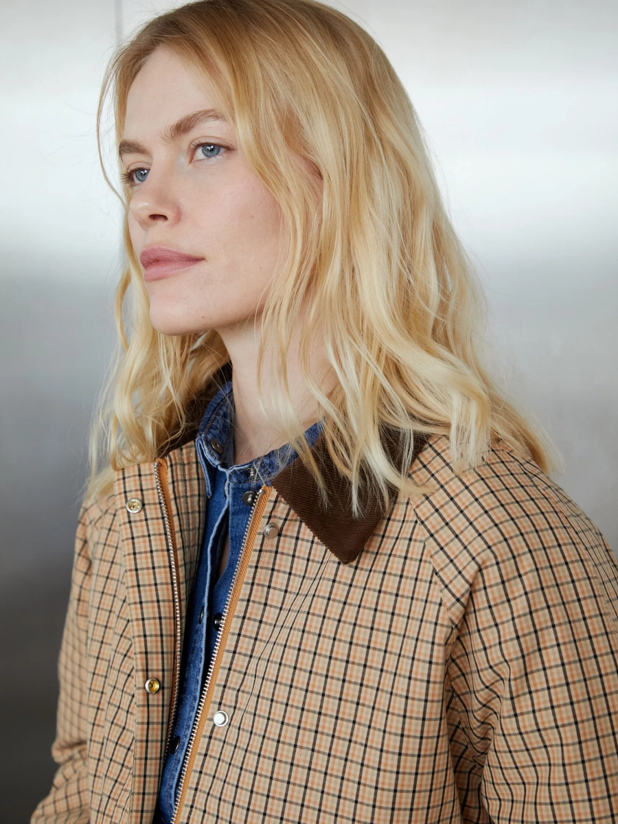 Куртка в клетку Grace Marou, цвет: коричневый, Mar7_2501 купить онлайн