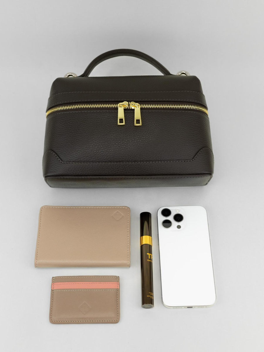 Сумка JENNA MEDIUM brand salad, цвет: chocolate J-704-PHR 7899 купить онлайн