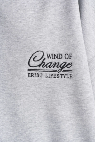 Свитшот Wind of change Light Grey Erist store, цвет: Светло-серый, НФ-00000652 купить онлайн