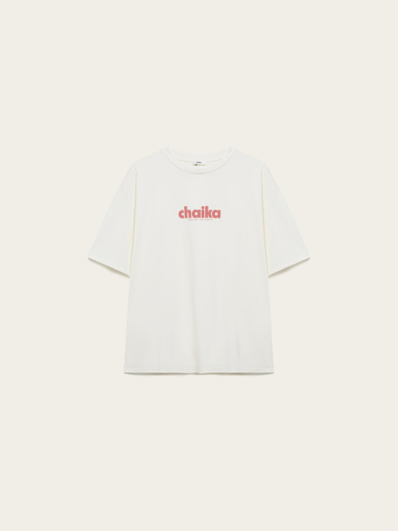 Футболка с принтом Basic but not simple Chaika, цвет: молочный, AW25TS01-160 купить онлайн
