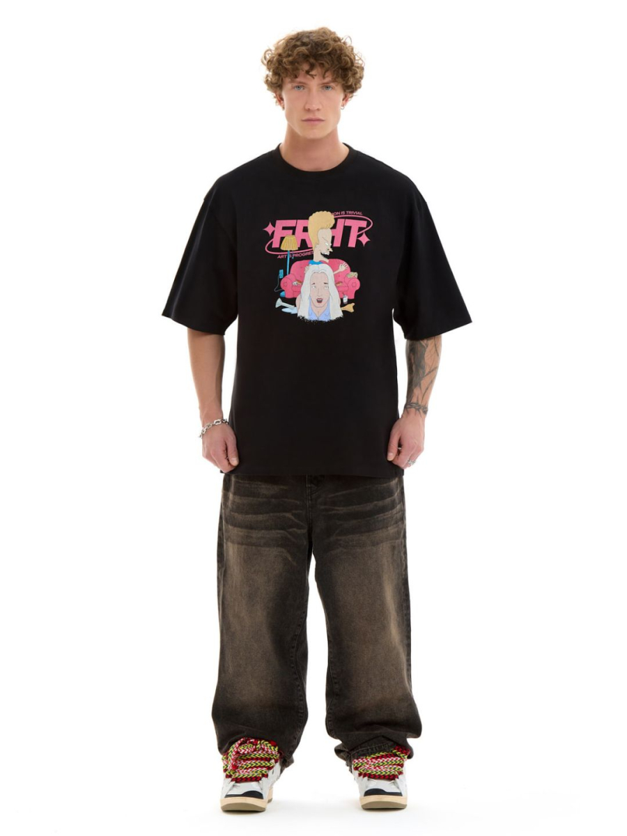 Футболка с принтом FRHT, цвет: Черный, TSCHLLBVSBK купить онлайн