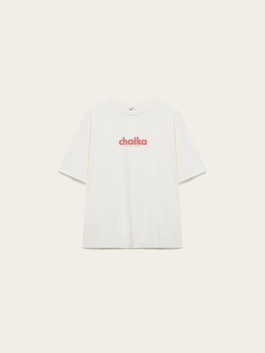 Футболка с принтом Basic but not simple Chaika, цвет: молочный, AW25TS01-160 купить онлайн