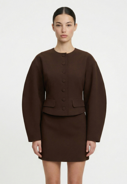 Жакет с округлым рукавом