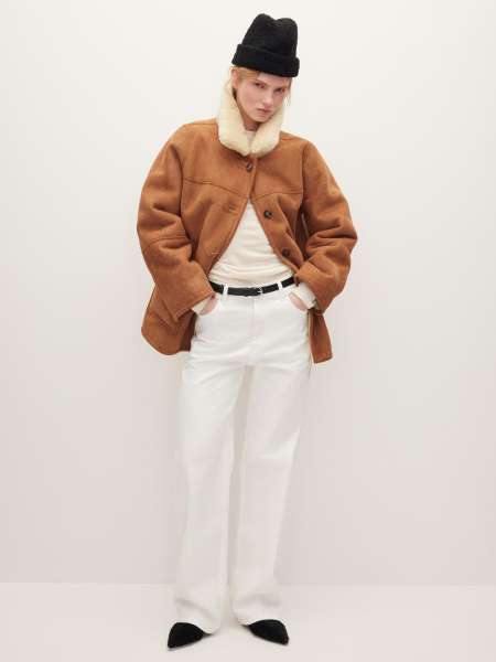 Дубленка Chaika, цвет: бежевый, AW25SC01-02 купить онлайн