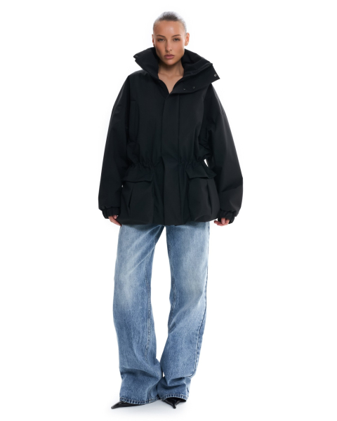 Куртка с кулиской на талии Suborbia, цвет: Черный, 006767 купить онлайн