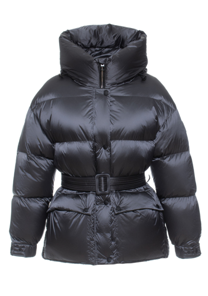 Пуховик с поясом