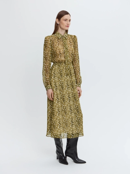 Платье с принтом ANNA PEKUN, цвет: зеленый, 21.2642.501 купить онлайн