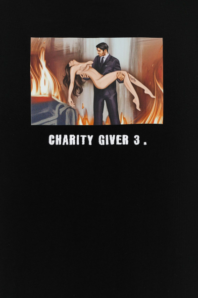Футболка базовая charity giver 3 SVYATAYA, цвет: Черный, НФ-00001834 купить онлайн