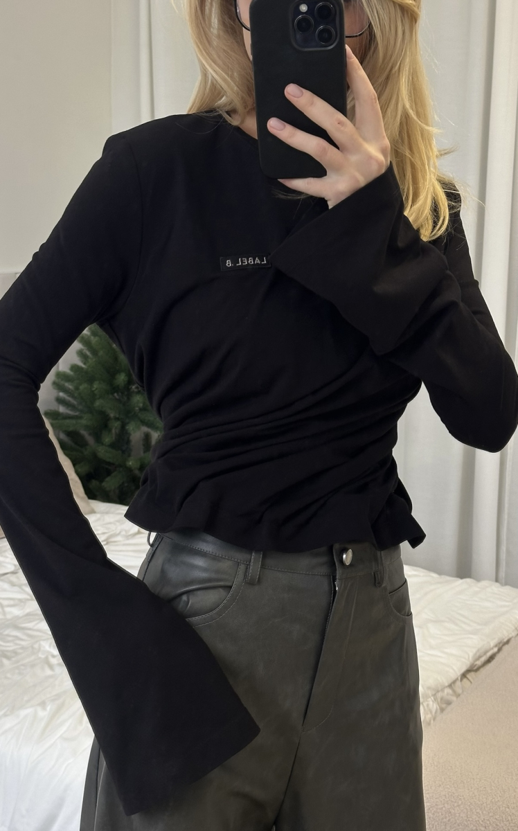 Лонгслив TWIST BLACK Label .B, цвет: black, Tp.03.42BLC купить онлайн