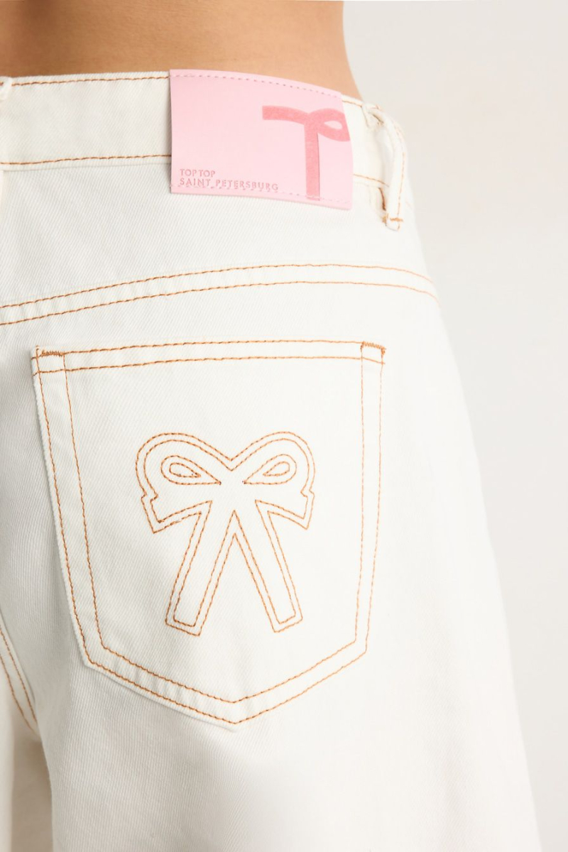Шорты из 100% хлопка TOPTOP, цвет: белый, TT.039.19079.100 купить онлайн