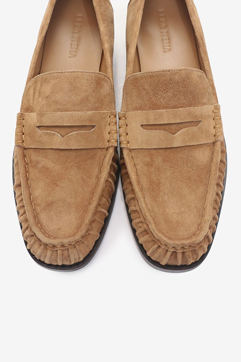 Лоферы из натуральной замши Lera Nena, цвет: бежевый LN.108.18954.110 купить онлайн