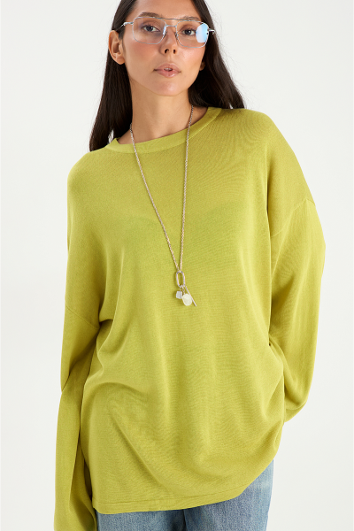 Лонгслив base MIA AIM, цвет: лайм, MIA620 купить онлайн