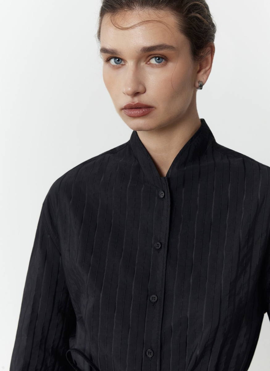 Рубашка в стиле кимоно ALL WE NEED, цвет: Черный, 2608W1391-01 купить онлайн
