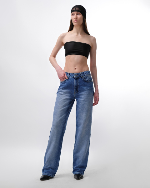 Джинсы straight ASYA SEMYONOVA, цвет: blue, 00-00002039 купить онлайн