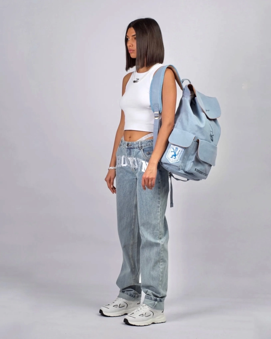Рюкзак из канваса ASIA ST 71, цвет: голубой Ast71.Je-backpack-blue купить онлайн