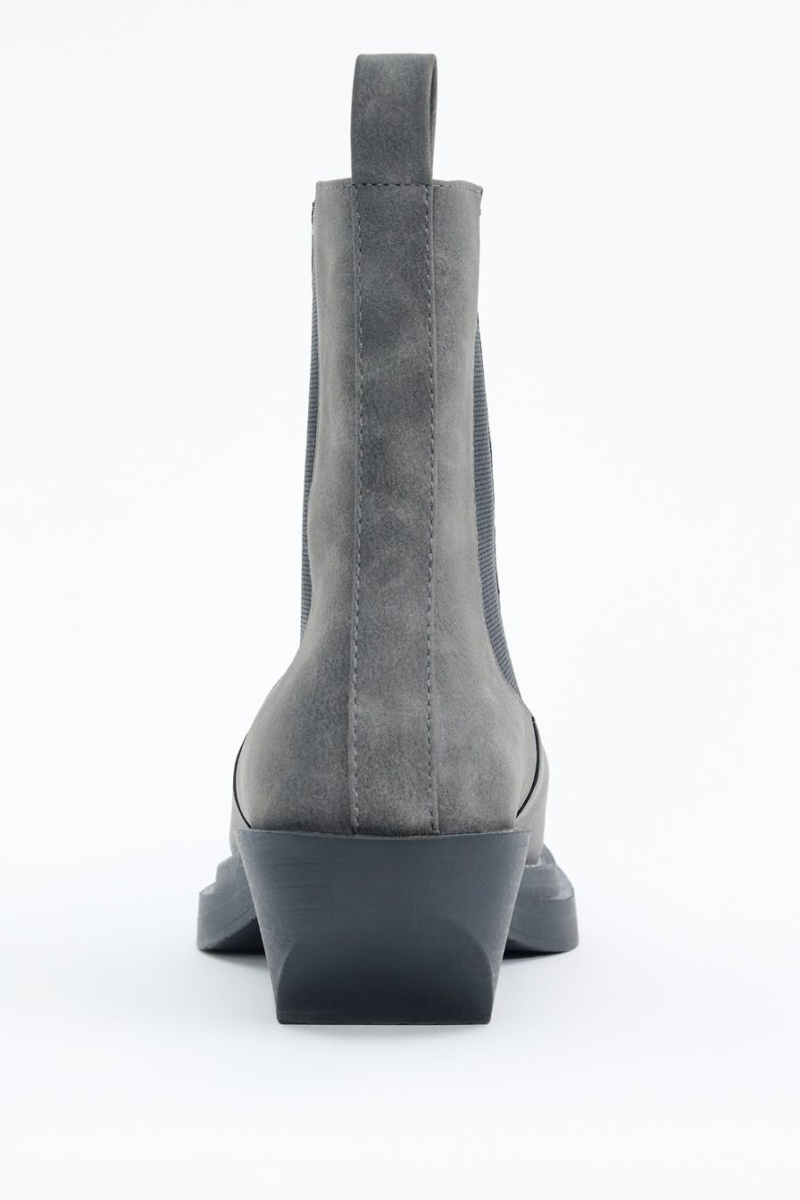 Ботинки-челси из экокожи Lera Nena, цвет: серый с принтом LNU.304.13914.801 купить онлайн