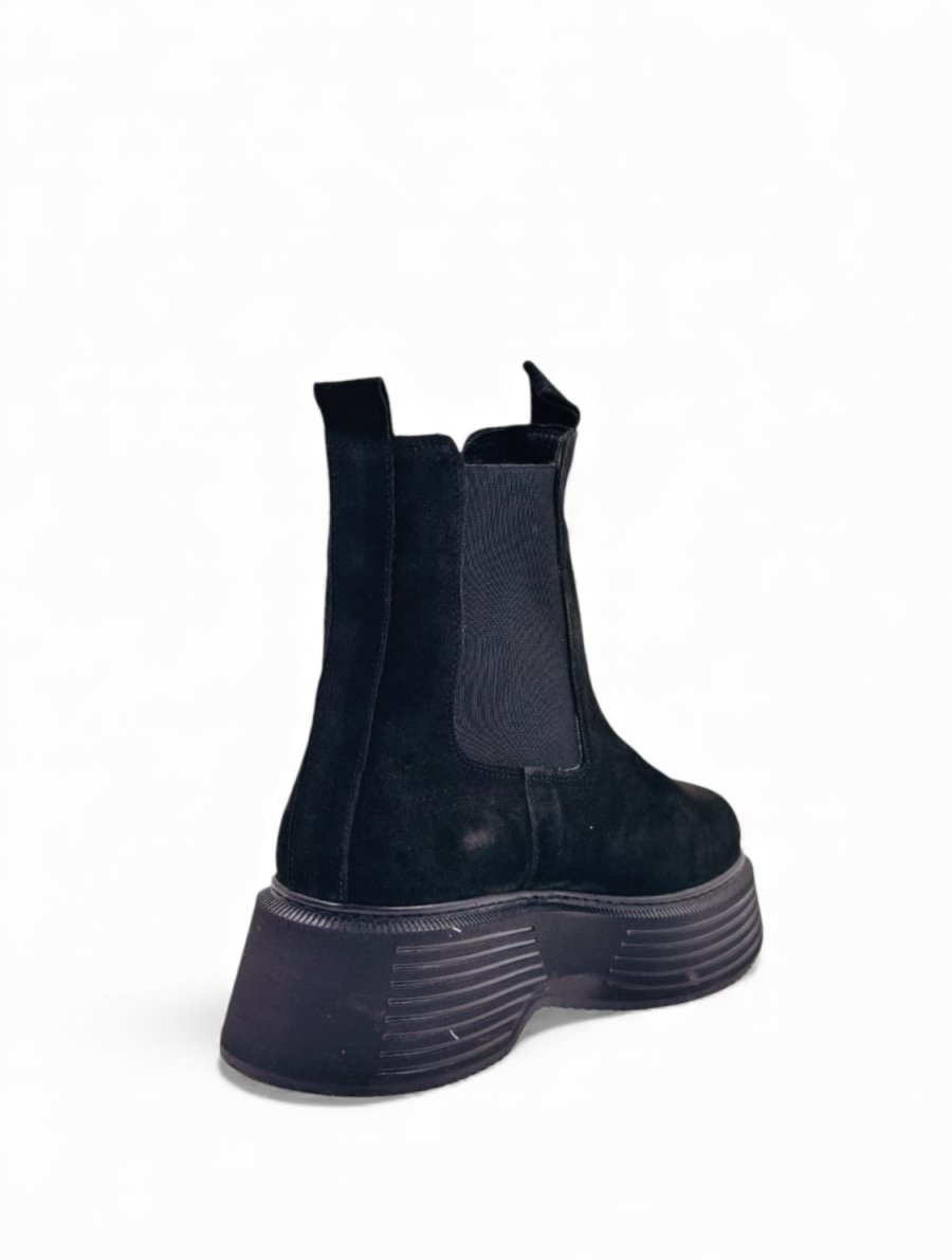 Ботинки женские зимние из натуральной замши GRANDERA, цвет: Черный 261-5503-213 (312) купить онлайн