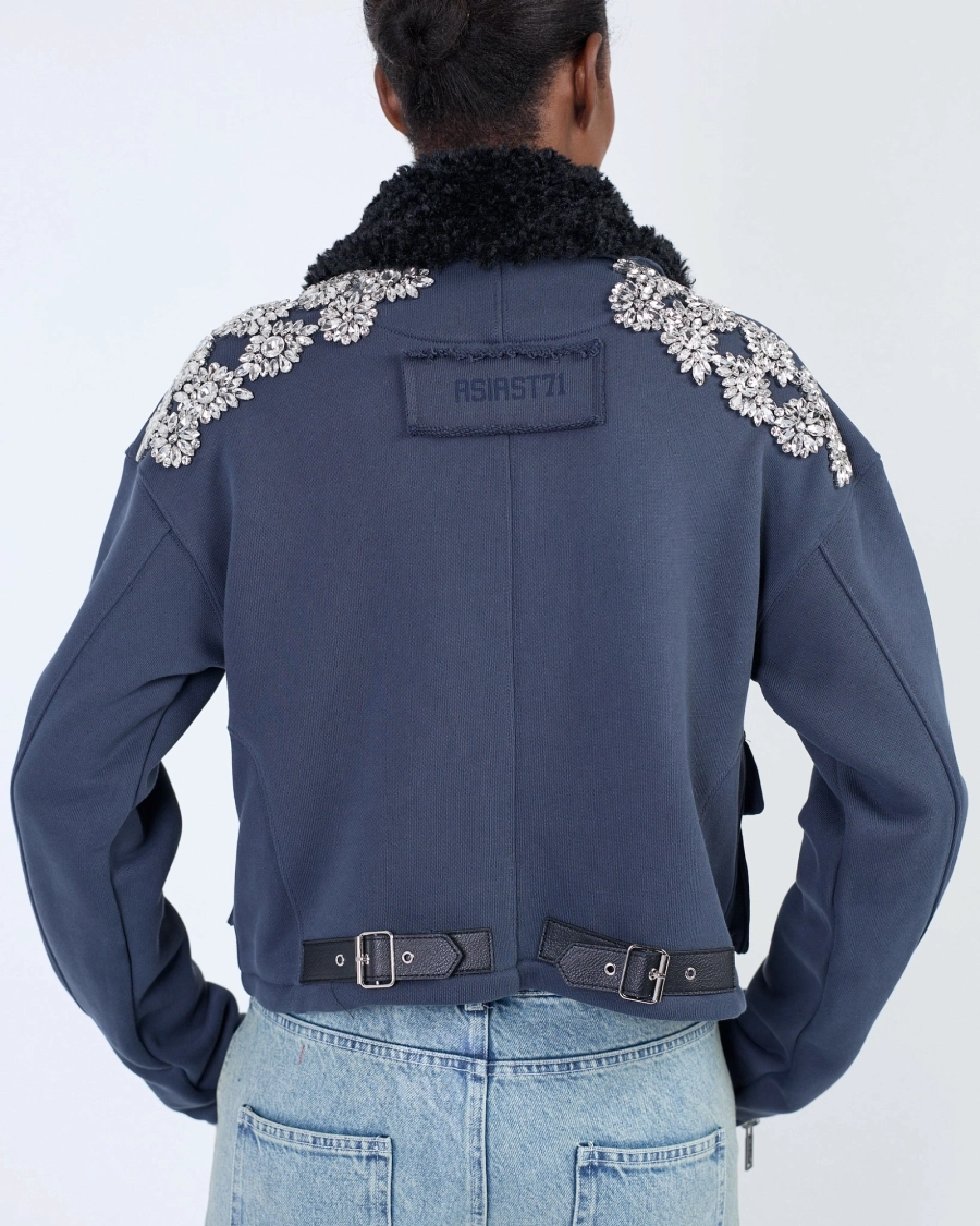 Жакет STONES CROPPED PARIS GREY ASIA ST 71, цвет: серый, Ast71.jacket-stones-grey-crop купить онлайн