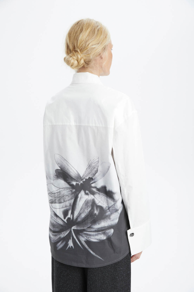 Рубашка M.REASON, цвет: молочный, 13.7407.25.P2015.22 W26 купить онлайн