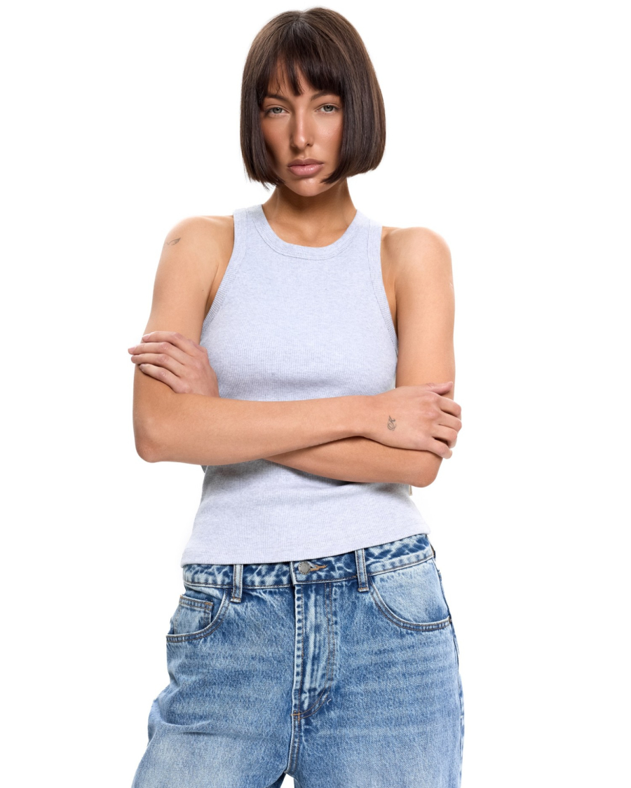 Майка Suborbia, цвет: серый меланж, 006636 купить онлайн