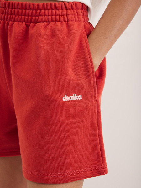 Шорты из футера Chaika, цвет: красный, AW25SH01-60 купить онлайн