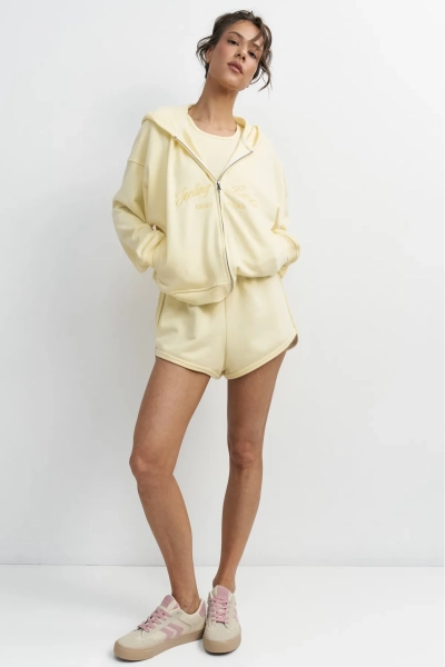 Худи на молнии Erist store, цвет: бежевый, НФ-00003493 купить онлайн