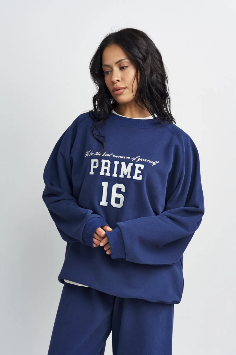 Свитшот винтажный Erist store, цвет: темно-синий, НФ-00003404 купить онлайн