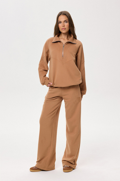 Палаццо с бархатистым эффектом ABDA, цвет: карамель, 332509101440 купить онлайн