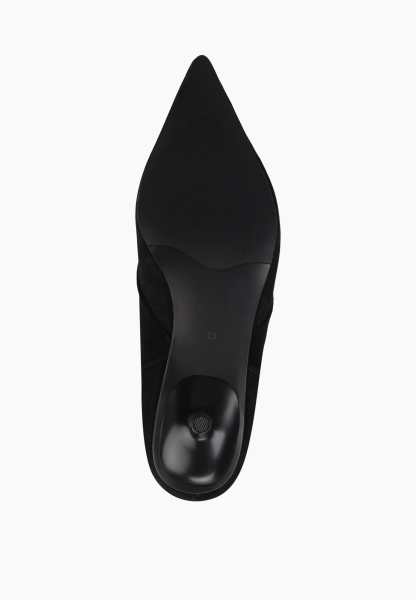 Ботильоны остроносые из натуральной замши SBALO, цвет: Черный SXL4 купить онлайн