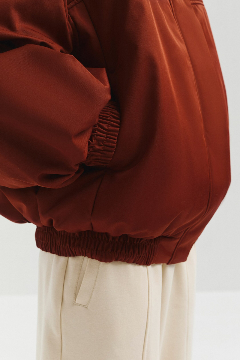 Бомбер укороченный marte, цвет: терракотовый,  купить онлайн