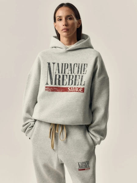 Худи Scorned NAIPACHE, цвет: серый меланж, 2513030800 купить онлайн