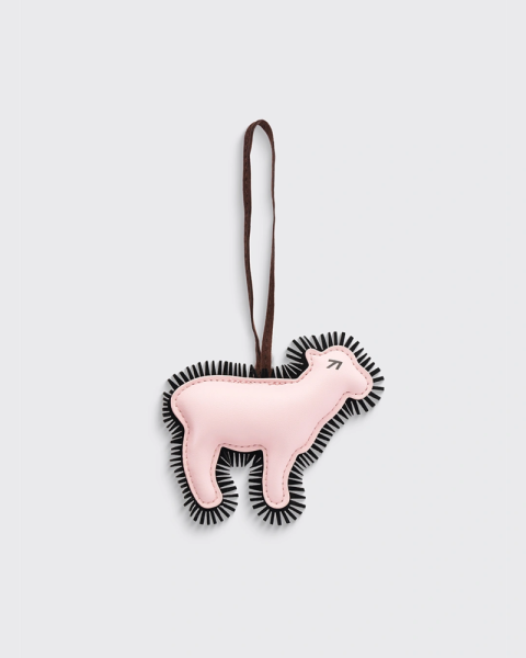 Брелок SHEEP LEATHER PINK