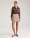 Мини-юбка на запах To be Blossom, цвет: BEIGE, 051370 купить онлайн