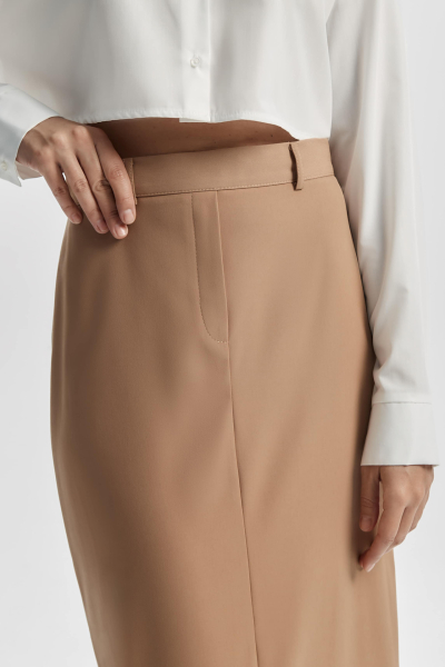 Юбка макси прямого силуэта Mollis, цвет: бежевый, 13-08-2636/8 купить онлайн