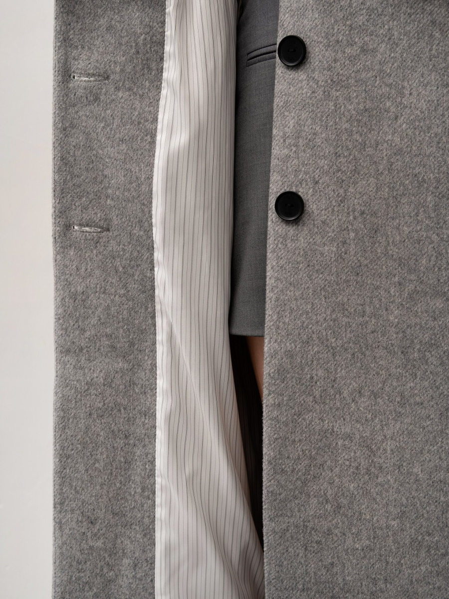 Пальто с поясом TRES, цвет: серый, НФ-00002719 купить онлайн