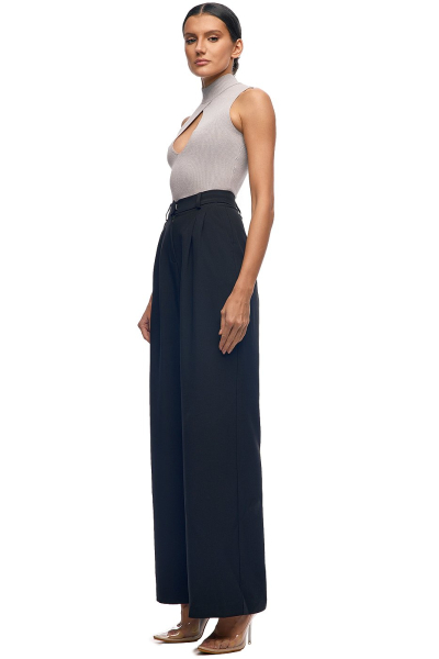 Брюки прямые с резинкой сзади SODAMODA, цвет: Черный, 14552 купить онлайн