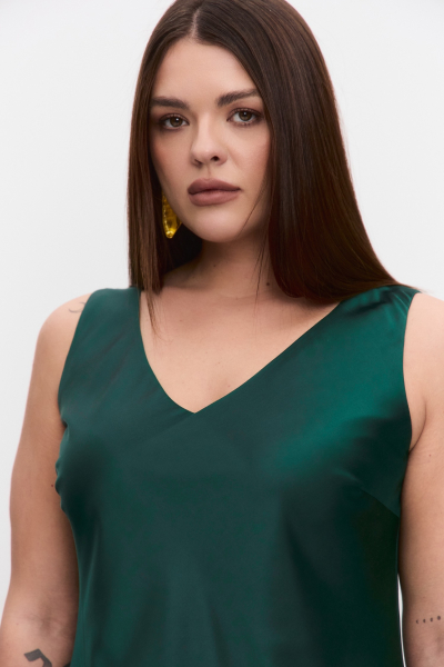 Платье-комбинация на широких бретелях 4forms, цвет: изумруд, 68042 купить онлайн