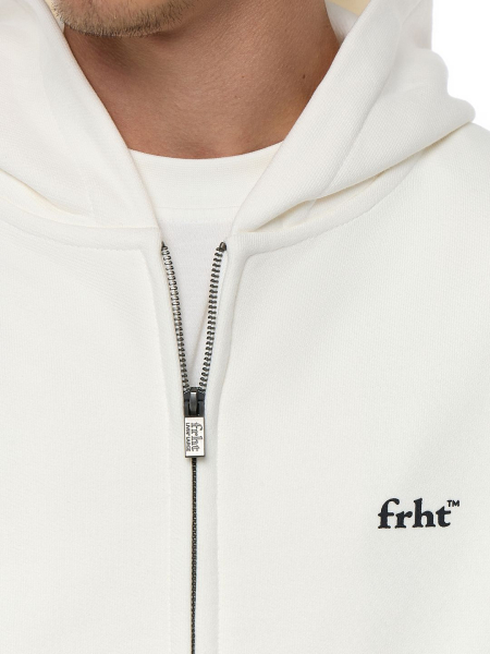 Худи на молнии с принтом FRHT, цвет: молочный HDZPFVCKMLK | новая женская коллекция купить онлайн