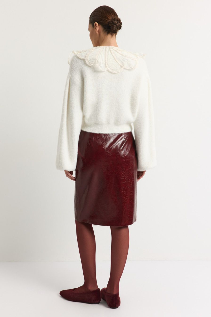 Кардиган с кружевным воротником TOPTOP, цвет: молочный, TTS.051.18653.120 купить онлайн