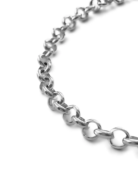 Серебряное массивное колье «Бесконечность» SBLESKOM, цвет: серебро, 11832 купить онлайн