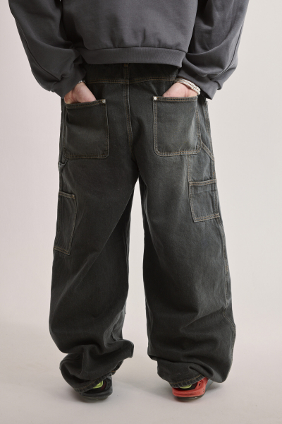 Джинсы Vintage Wide Jeans types, цвет: серый, 00-00003242 купить онлайн