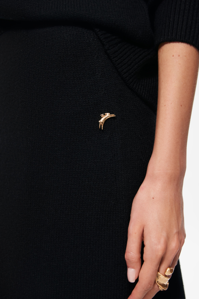 Юбка с кашемиром и кружевом DREAMS BY ALENA AKHMADULLINA, цвет: Черный, 225104100304300/903000 купить онлайн