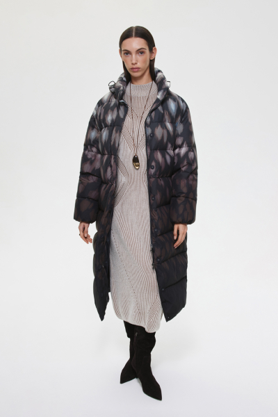 Пуховое пальто DREAMS BY ALENA AKHMADULLINA, цвет: Черный, 225101020504250/203000 купить онлайн